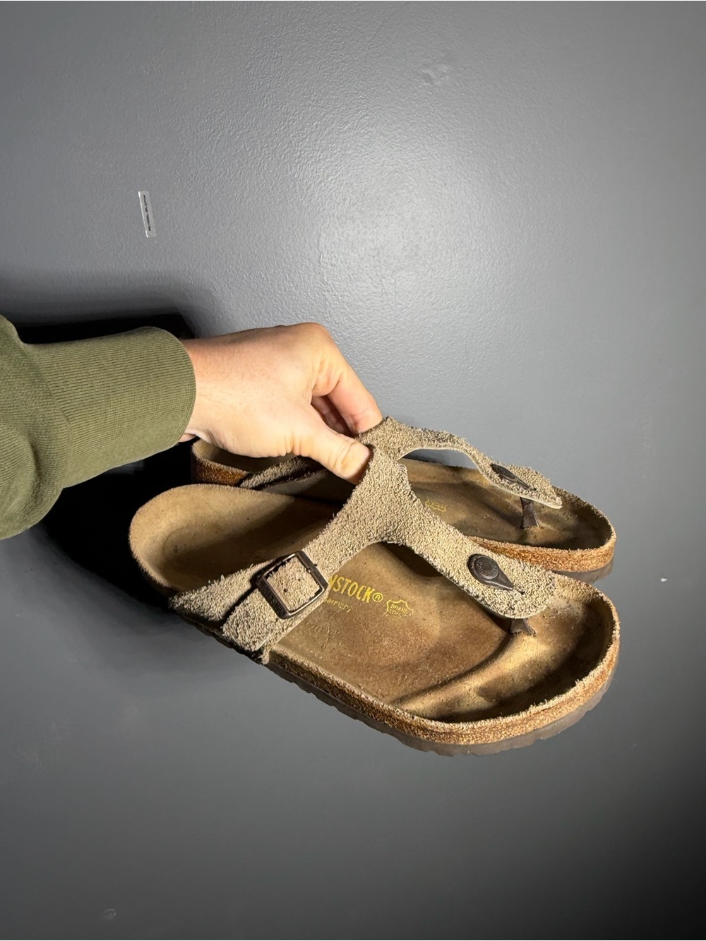 Birkenstock Gizeh Suede Sandals Size EU 41